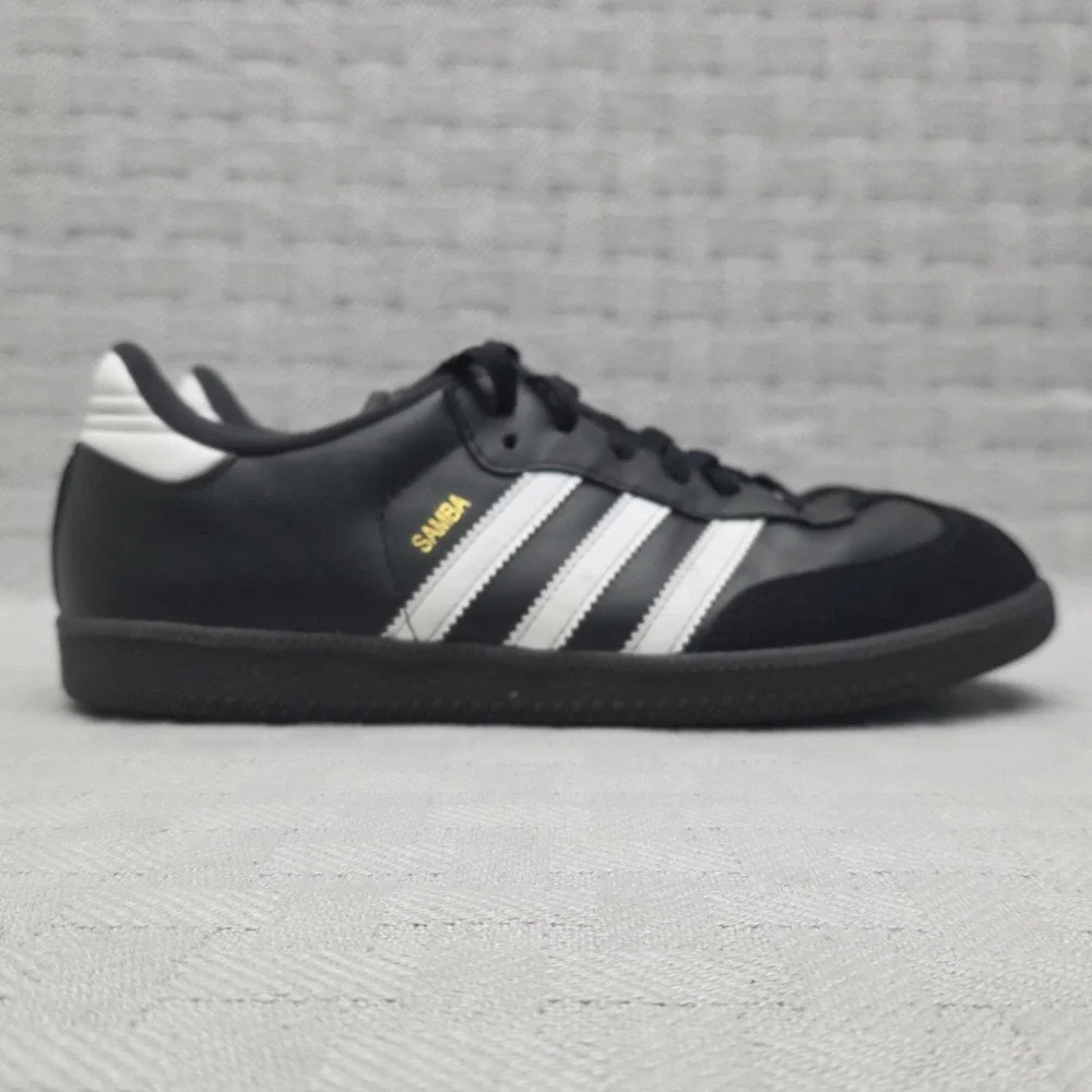 Adidas Samba Mens Size 6 Black White Leather Sneaker Trainer ART 036516